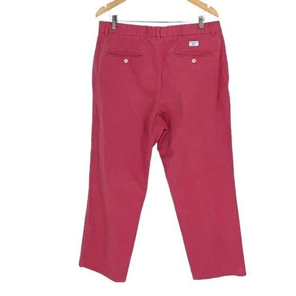 Vineyard Vines By Shep & Ian Mens Flat Front Straight Chino Pants Nantucket Red - Picture 3 of 6
